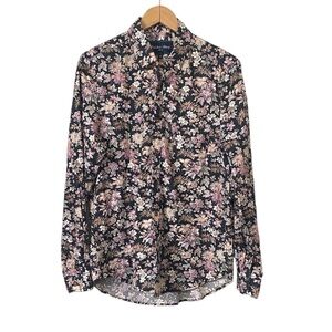 Paisley & Gray slim fit Floral Black and Pink Men's button down Shirt Medium
